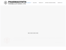 Tablet Screenshot of pharmasynth.in